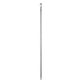 Vikan Ultra Hygiene Handle, Polypropylene, Euro Threaded Tip, 1-1/4" Diameter, 59" Length, White- 1 Each