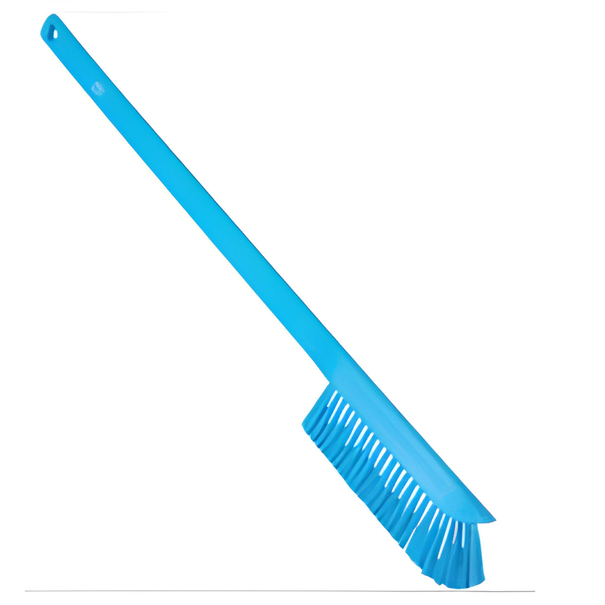 Vikan Ultra-Slim Wand Brush, Extra Stiff Bristles, 23-1/2" Long, Blue - 1 Each
