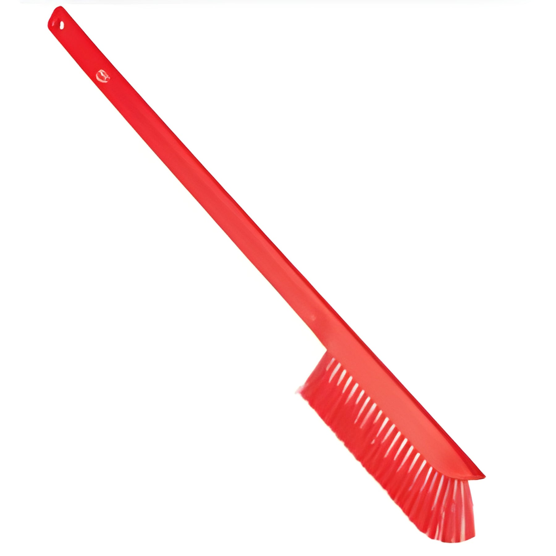 Vikan Ultra-Slim Wand Brush, Extra Stiff Bristles, 23-1/2" Long, Red - 1 Each
