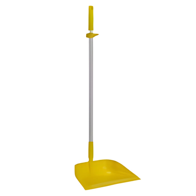 Vikan Upright dustpan, 13", Yellow- 1 Ea