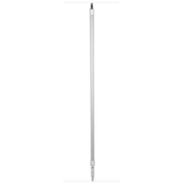Vikan Water-Fed Handle, Aluminum/Polypropylene, Telescopic, Euro Threaded Tip, 1-1/4" Diameter, 63" - 109", White- 1 Ea