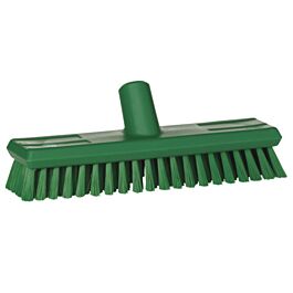 Vikan Waterfed Brush, Medium Bristles, 11" Long, Green- 1 Ea