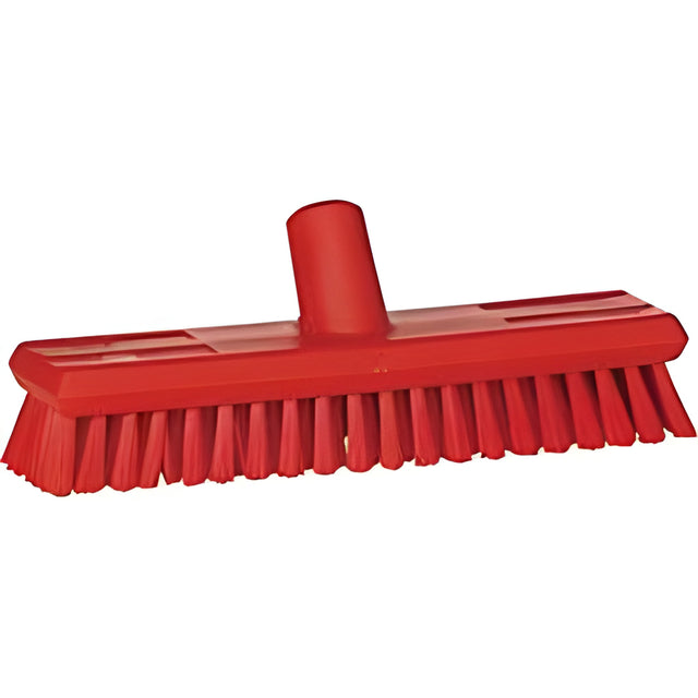 Vikan Waterfed Brush, Medium Bristles, 11" Long, Red – 1 Ea
