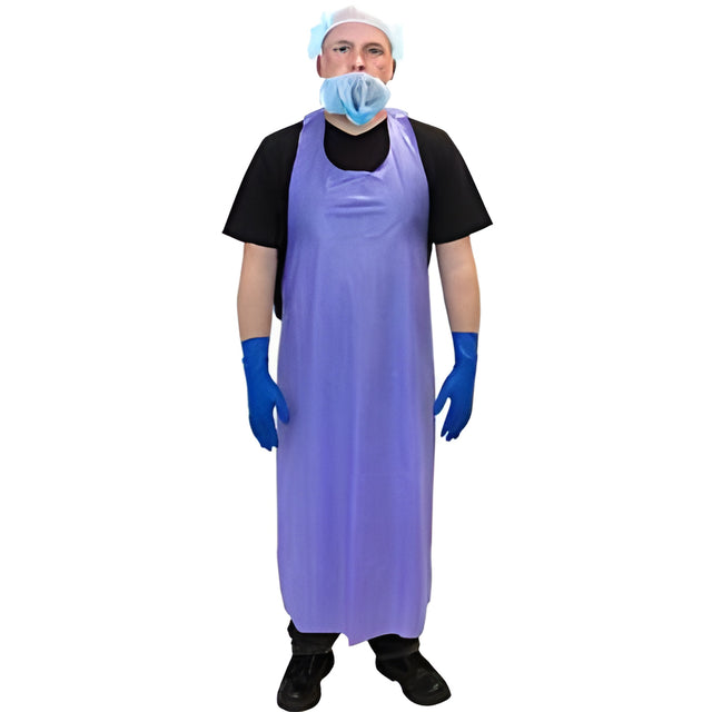 Vinyl Aprons, 6 mil, Blue – 12/Bag