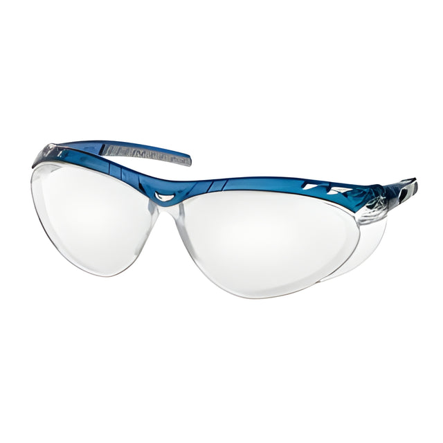 Vortex Safety Glasses, Black/Sillver Frame, Clear Lens – 12 Pairs/Box