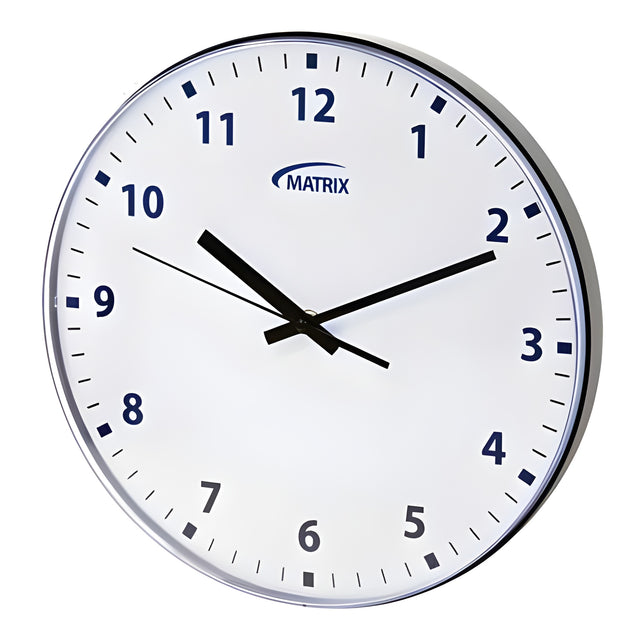 Wall Clock, Battery Operated, 12-3/4"- 1 Ea