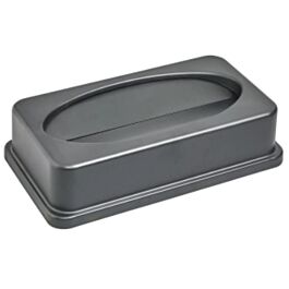 Waste Basket Lid, Slim, Grey, 23 Gal.- 1 Ea