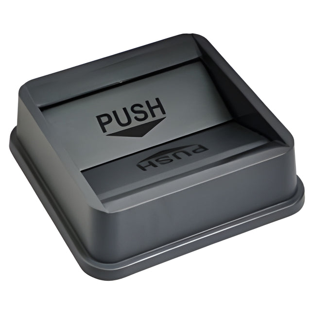 Waste Basket Lid, Square, Grey, 23 Gal., 23 Quart – 4/Case