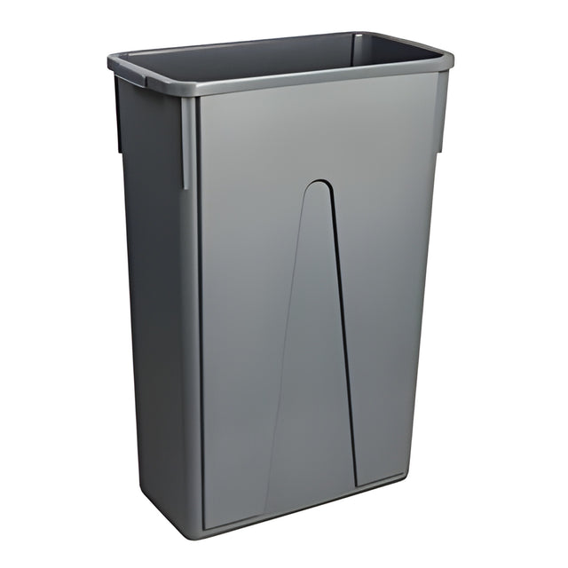 Waste Basket, Slim, Grey, 23 Gal.- 1 Ea, 23 Quart