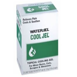 Water Jel, Cool Jel Sterile Burn Gel, Single Dose Packet, 3.5g per Packet- 25/Box