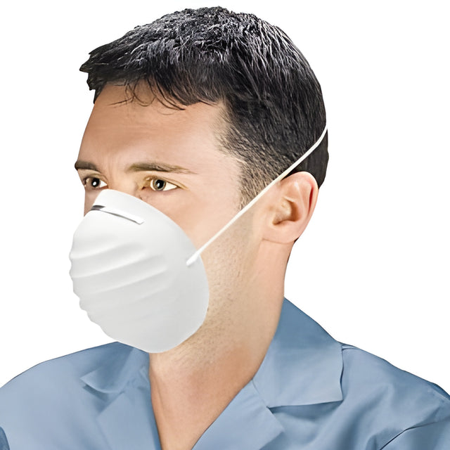 Cone Shaped Dust Mask, White, One Size Fits All – 50/Box