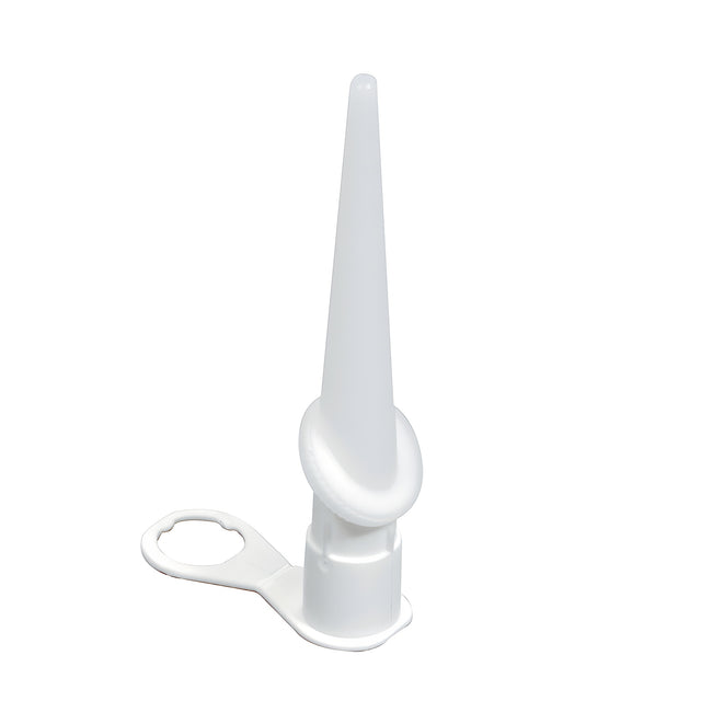 360° Rotating White Nozzle with Extension and Cap