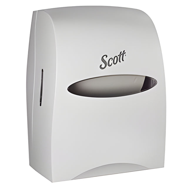 KC Scott Essential Hard Roll Towel Dispenser, White