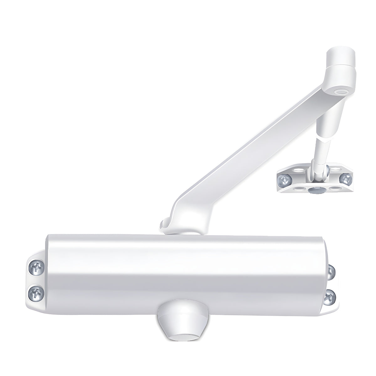 CRL White ANSI Grade 1 Spring Size 4 Surface Mount Door Closer
