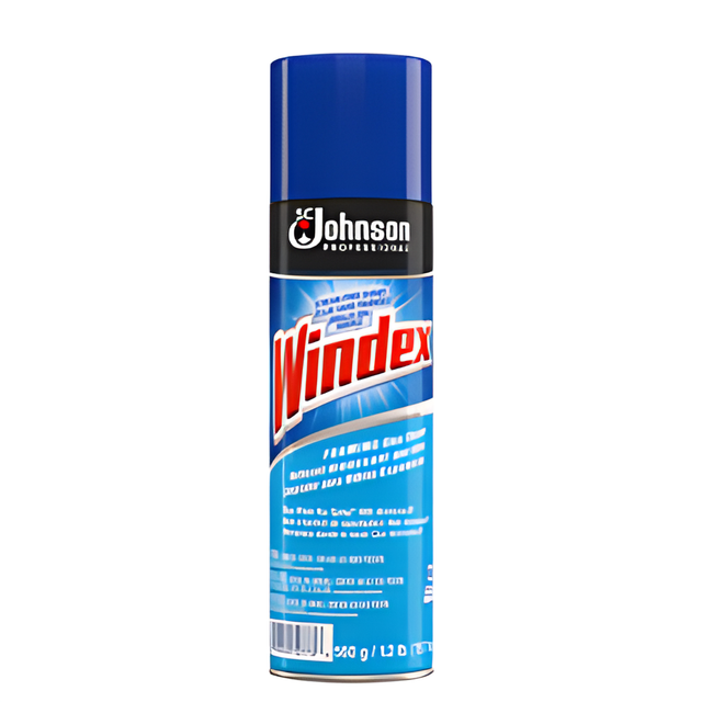 Windex Foaming Aerosol Glass Cleaner-567 g x 12 Cans / Case, 560 gm