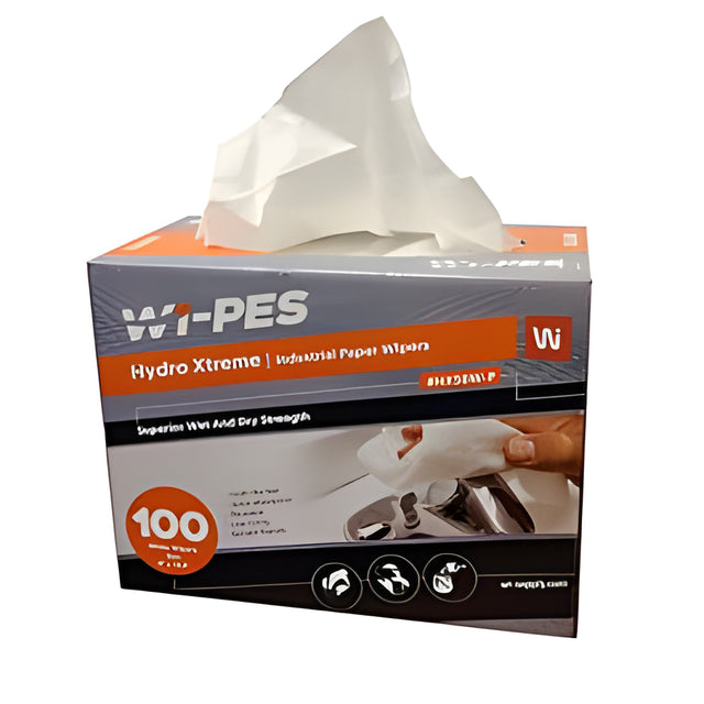 Wiper, 54 gm/ sqm, 9 x 16.5", White- 100 x 9 / Case