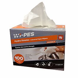 Wiper, 54 gm/ sqm, 9 x 16.5", White- 100 x 9 / Case