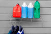 Grey PVC Slatwall Shelf and Basket Kit – 5 Pieces | Comtrad - PVC slatwall shelf and basket kit for compatible wall storage systems
