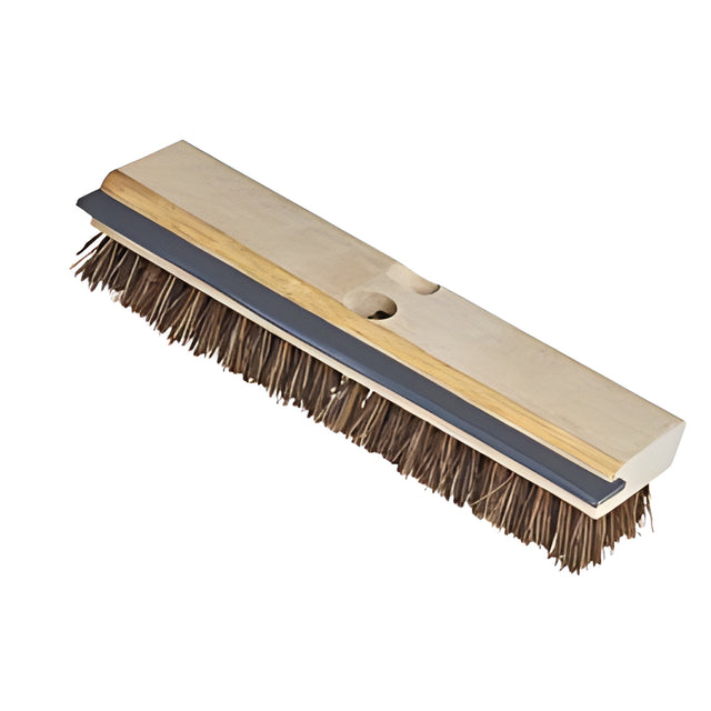 Wood Deck Brush with Squeegee, Palmyra Fibres, 11" – 20/Case