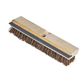 Wood Deck Brush with Squeegee, Palmyra Fibres, 11"- 20 / Case