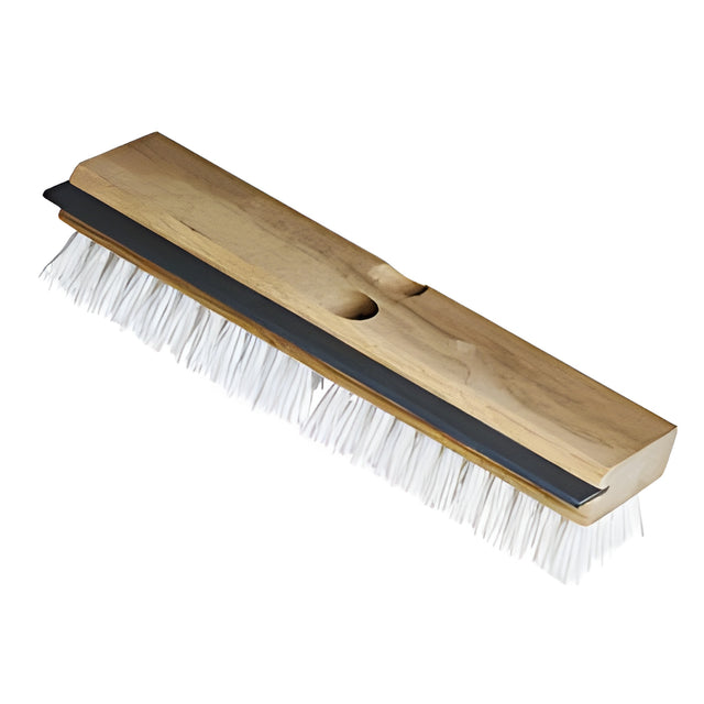 Wood Deck Brush with Squeegee, Poly Fibres, 11" – 20/Case