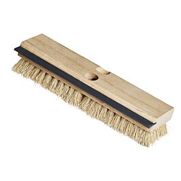 Wood Deck Brush with Squeegee, White Tampico Fibres, 11"- 20 / Case