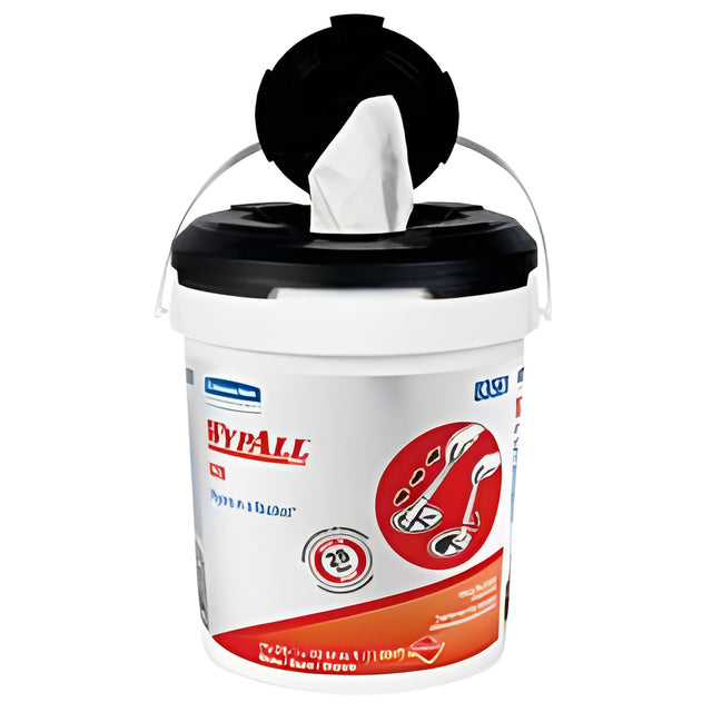 Wypall 83561 PowerClean X70 Medium Duty Cloth, White, 220 Sheets / Pack- 2 Packs and 1 Bucket / Case