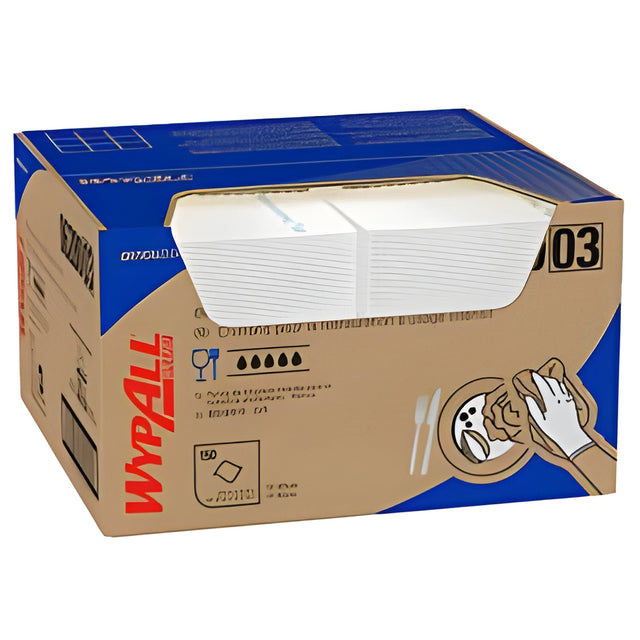 Wypall 06280 WypAll CriticalClean Foodservice Cloths – 150 Sheets/Box