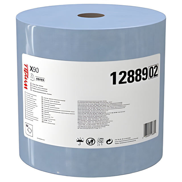 Wypall 12889 PowerClean X90 Ulta Duty Cloth, Blue – 450 Sheets/Roll