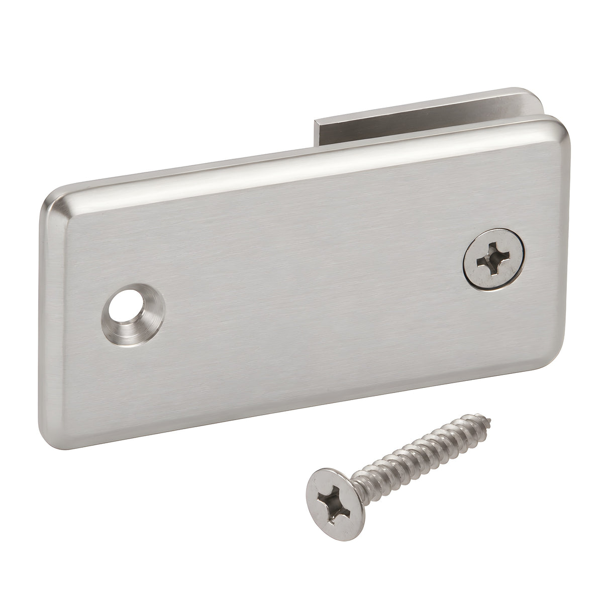 CRL Brushed Nickel 'Y' Inline Beveled Glass Clamp