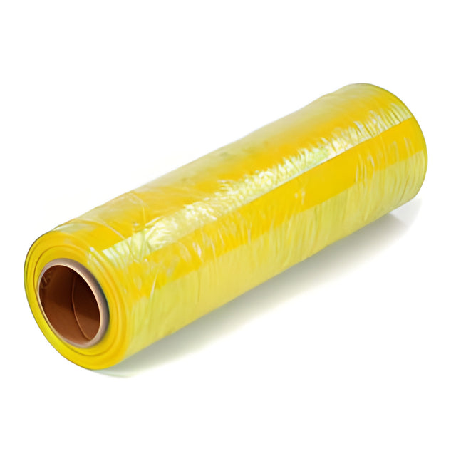 Hand Pallet Wrap, 15 x 1500, 63 Gauge, Yellow- 4 Rolls/case
