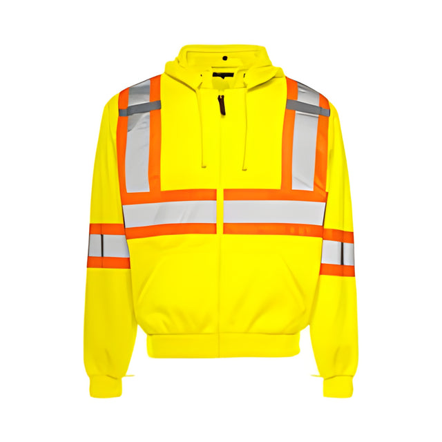 Hoodie with Detachable Hood 4" RT, Yellow, 4XL