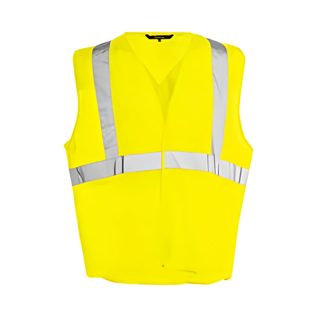Hi-Vis Economy Mesh Safety Vest, 2" Refl. Tape, Yellow, 2XL /3XL