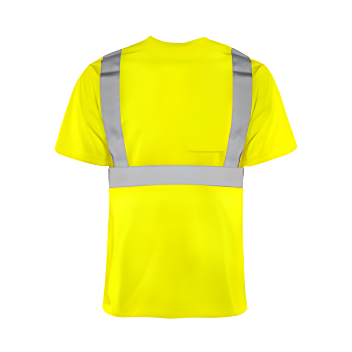 Short Sleeved Traffic T-Shirt, Polyester, Yellow, 2" Reflective Tape, 3X Large- 1 Each