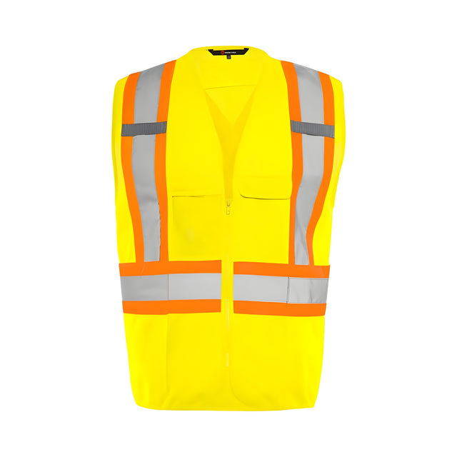 Traffic Vest with Zipper, Yellow, XXSmall / Small, XXS/XS