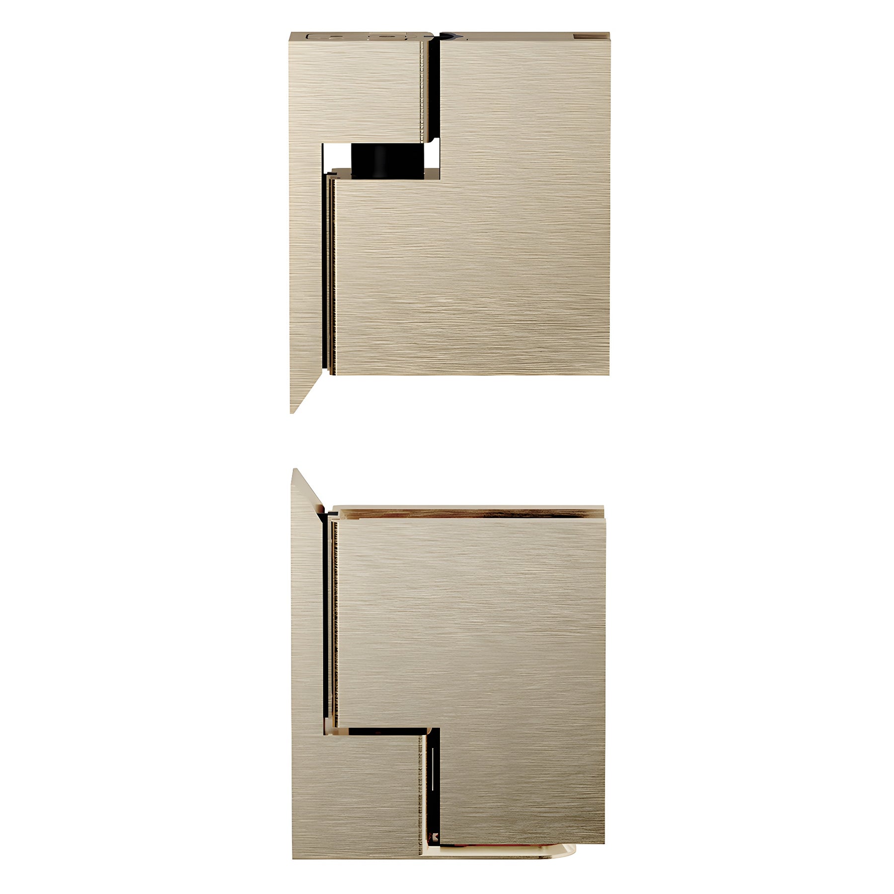 CRL Brushed Bronze Zero Hinge Set
