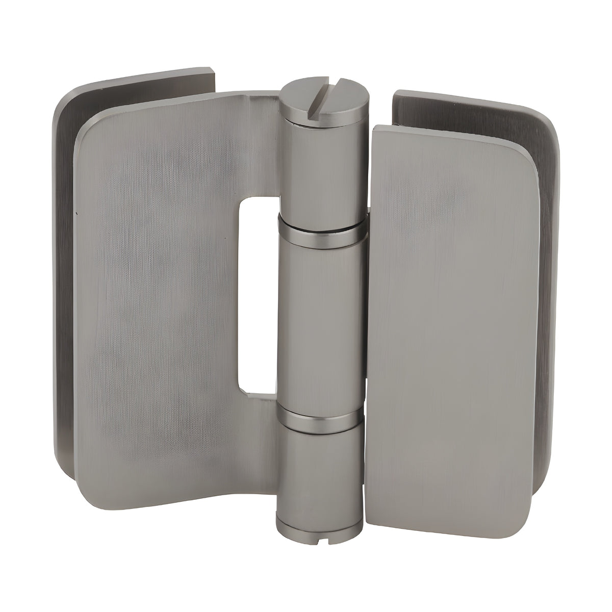CRL Brushed Nickel Zurich 01 Series 180 Degree Glass-to-Glass Inswing Bi-Fold Hinge