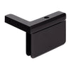 PPH05L0RB oil rubbed bronze beveled brass pivot hinge for 8-10mm tempered glass shower door, left hand wall mount.