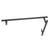 CRL 8x18 in Matte Black Ladder Pull & Towel Bar for Glass Door