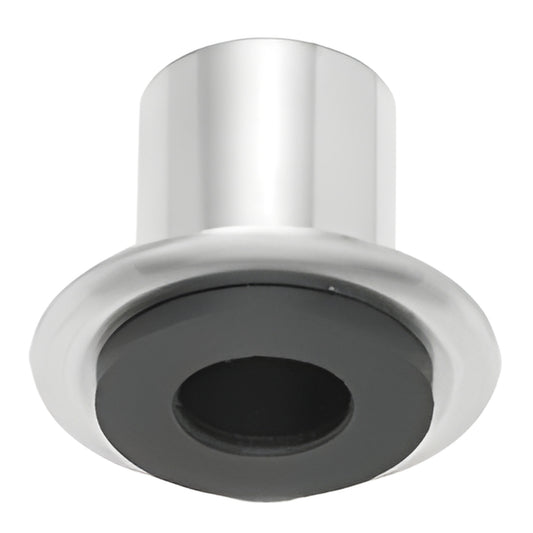 LS1BS brushed stainless steel mortise top pivot for free-swinging doors, 1" install hole, rubber seat, flush mount