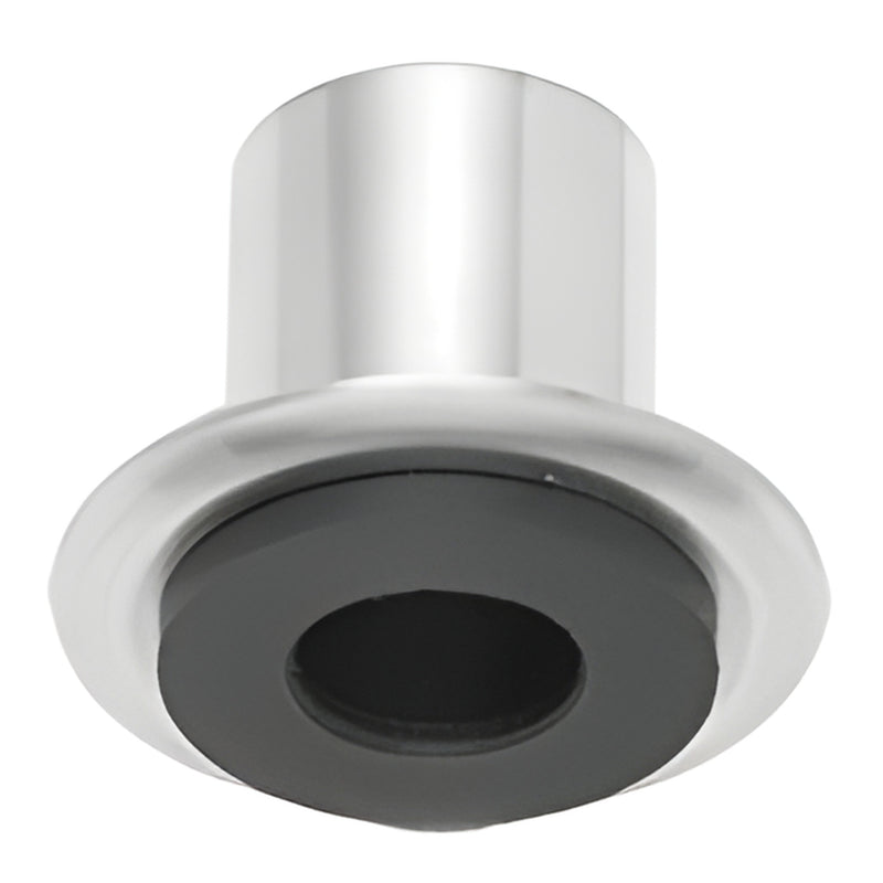 LS1BS brushed stainless steel mortise top pivot for free-swinging doors, 1" install hole, rubber seat, flush mount