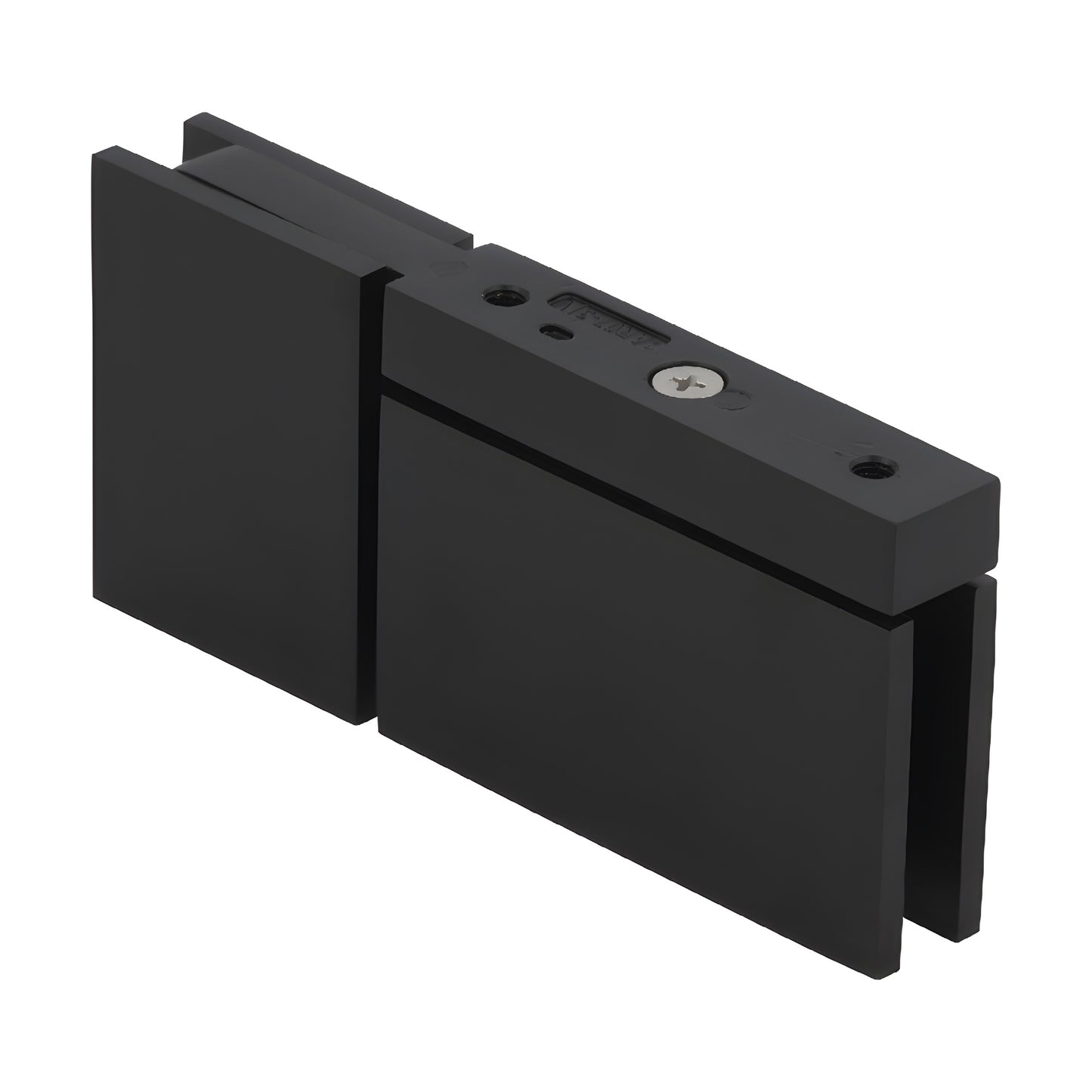 CAR070RB oil-rubbed bronze squared brass pivot hinge for 8-10mm glass shower door, head & sill mount