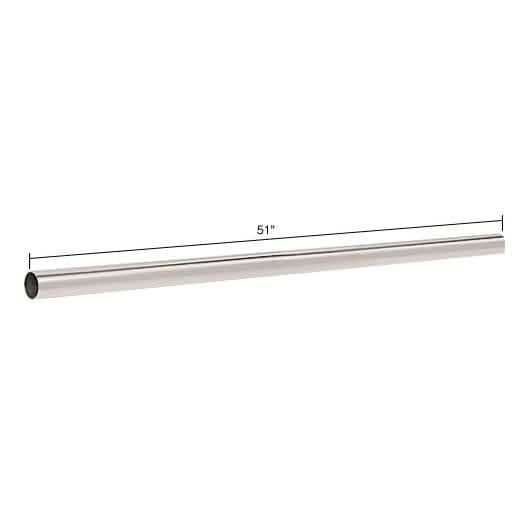 CRL Polished Nickel 51" Support Bar - Durable, Stylish & Sleek Design for Shower Enclosure