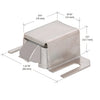 CRL M6015 stainless steel swinging shower door catch with spring-loaded nylon-tipped latch and adjustable mounting slots.