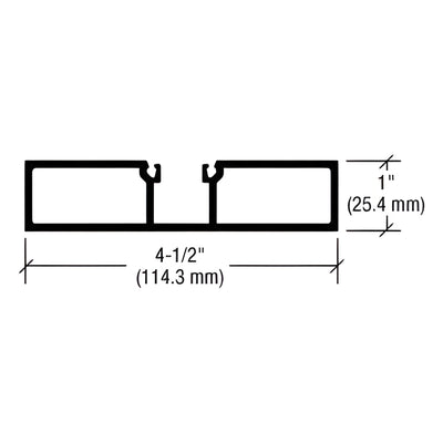 CRL-U.S. Aluminum Replacement Door Jamb BG450, Custom Kynar® 21'9"