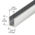 CRL Brite Anodized Deep U-Channel for 3/8" Frameless Shower Door 144"