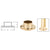 CRL Polished Brass Full Flange for 2" Handrail Tubing Mount