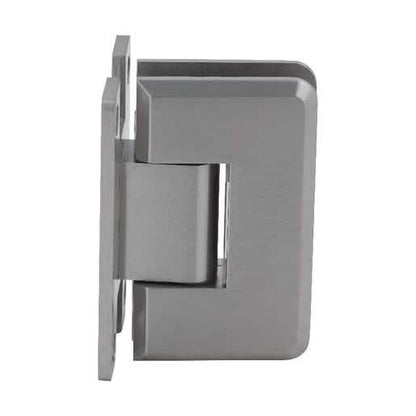 Brushed Nickel Wall Mount 'H' Back Plate - CRL Cologne 537 Series, 5 Degree Pre-Set