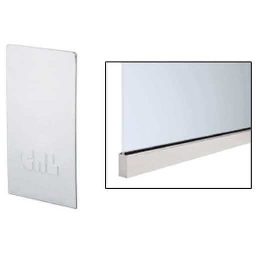 CRL Satin Anodized End Cap for W5B Series Windscreen, Smoke Baffle Base Shoe, sleek finish