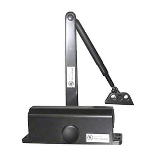 CRL Black ANSI Grade 1 Light Duty Door Closer - Surface Mount, Size 1